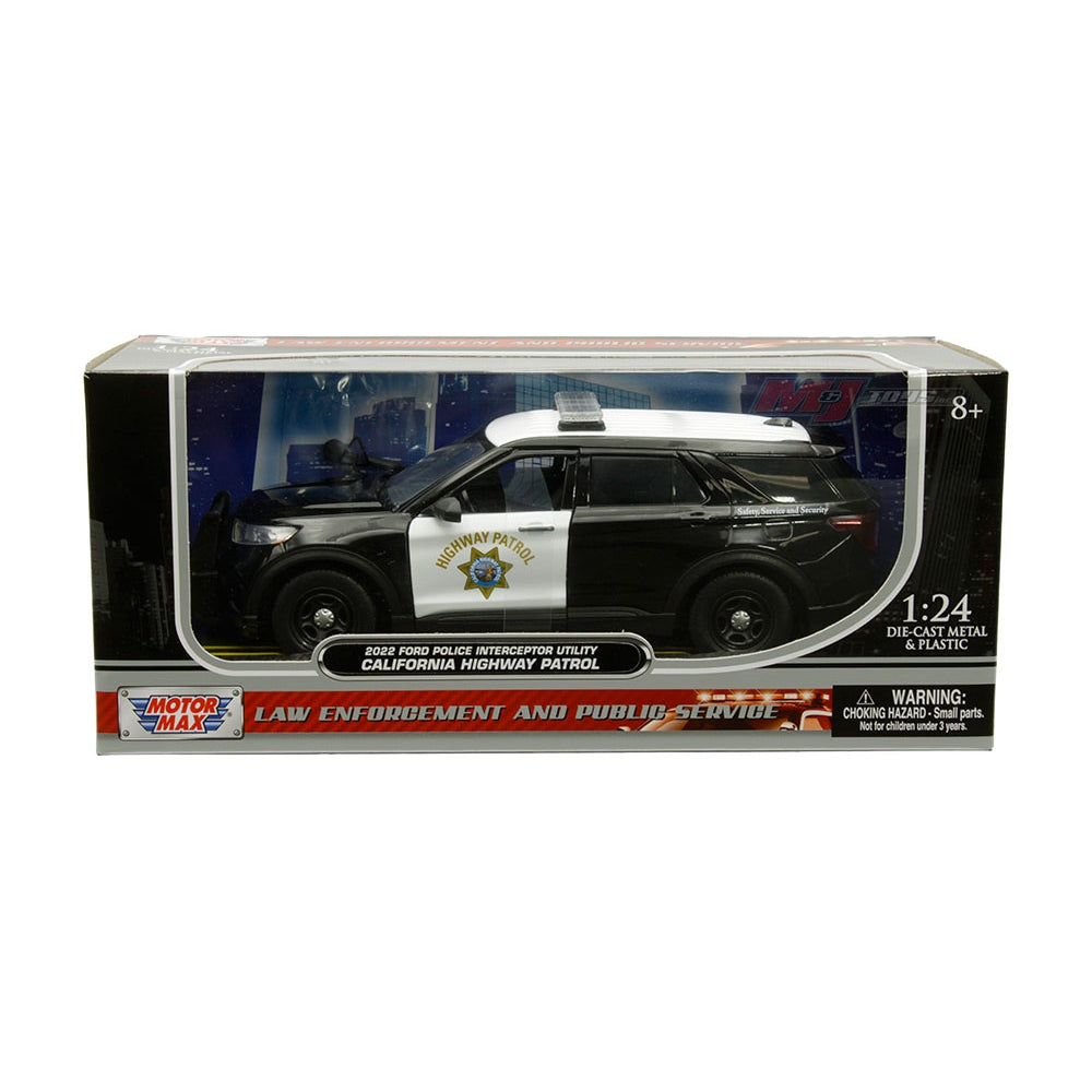 Motormax 1:24 2022 Ford Police Interceptor Utility California Highway Patrol