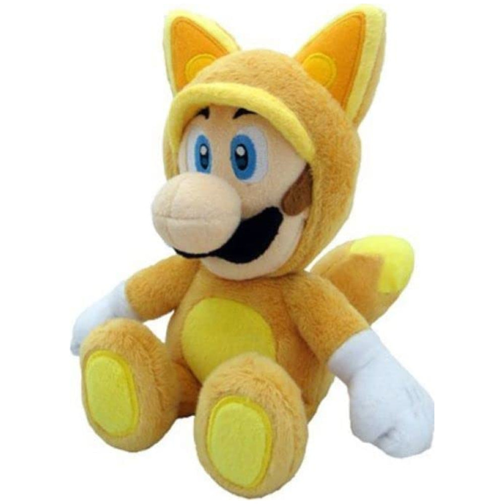 Super Mario Plush Kitsune Fox Luigi, 9-Inch Yellow