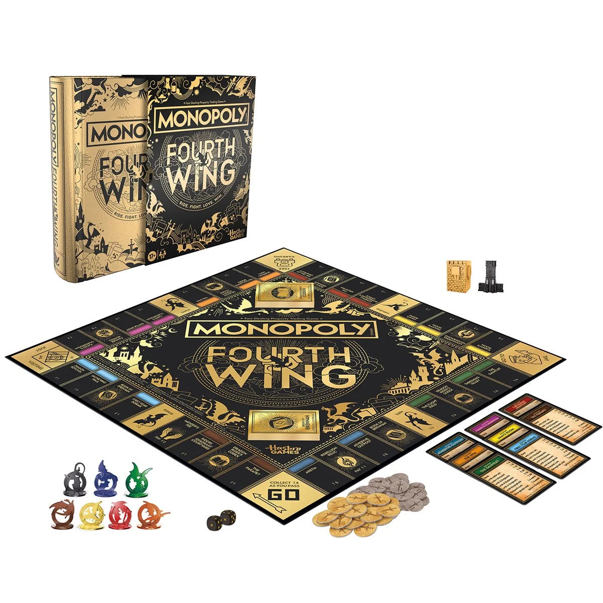 Monopoly Fourth Wing Edition Board Game for Adults & Teens, 2–6 Players