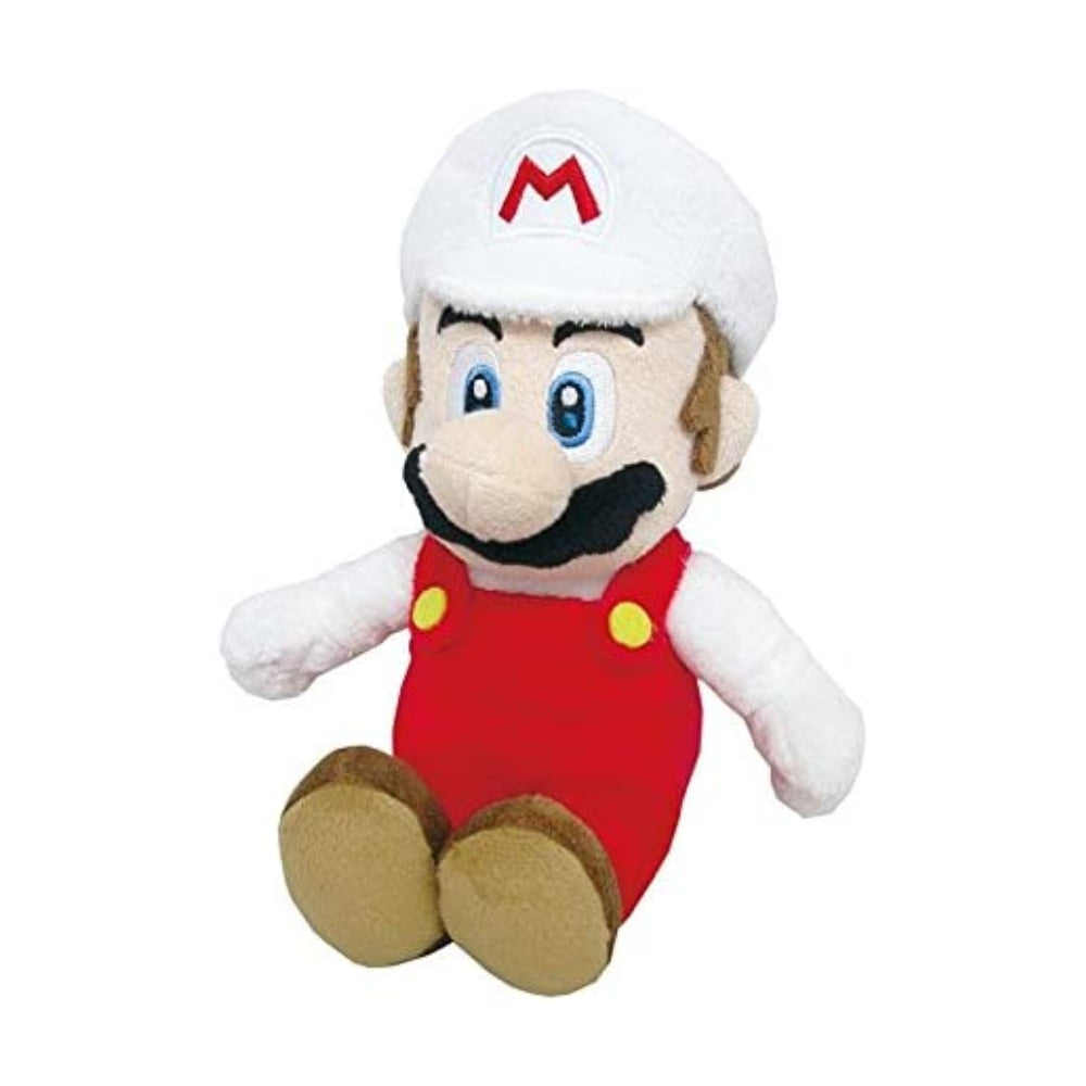 Super Mario All Star Collection 1420 Fire Mario Stuffed Plush, 9.5&quot;