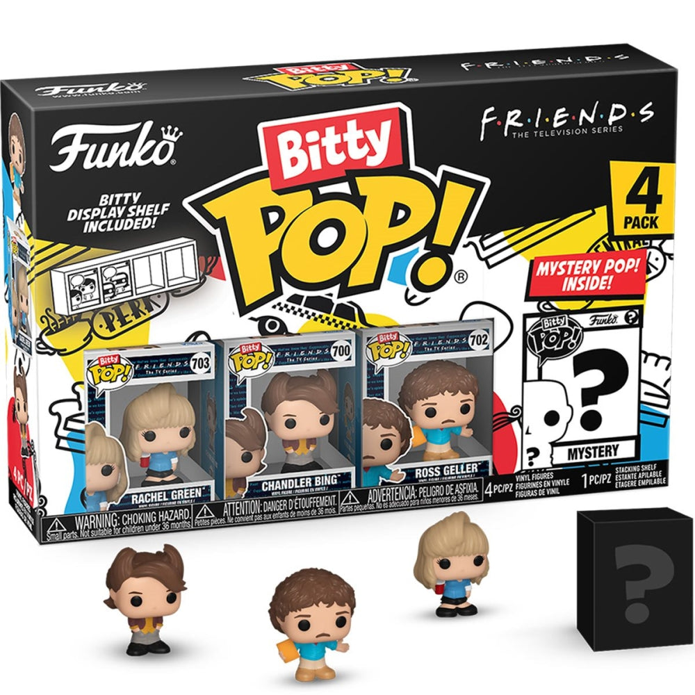 Friends Rachel Green 80&#39;s Funko Bitty Pop! Mini-Figure 4-Pack