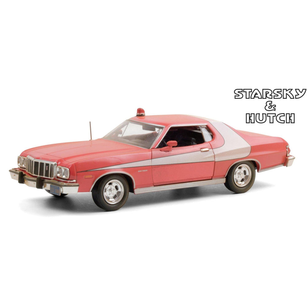 Starsky and Hutch Weathered 1976 Ford Gran Torino 1:24 Scale Diecast Replica Model