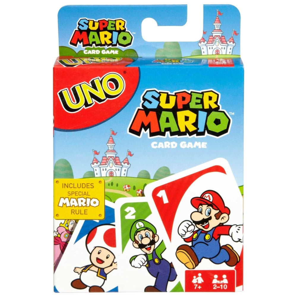 UNO Super Mario Card Game by Mattel – 112-Card Collector Deck with Mario Characters (Ages 7+)