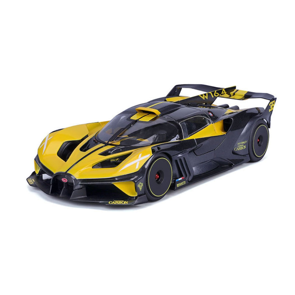 Bburago 1:18 Bugatti Bolide (Grey/Yellow) – Plus Series