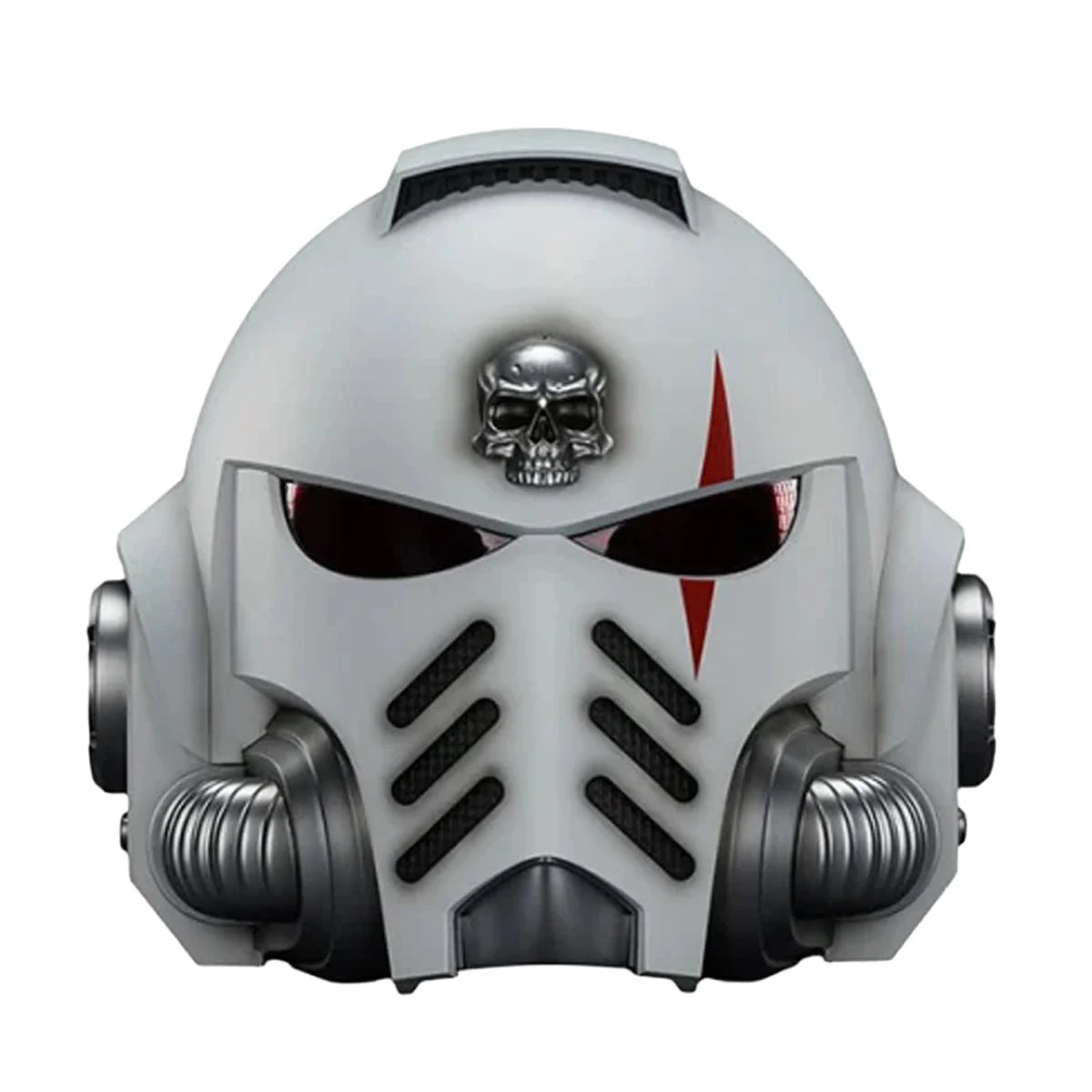 Joy Toy Warhammer 40K White Scars MKX Helmet 1:1 Scale Roleplay Prop Replica with Light-Up Feature