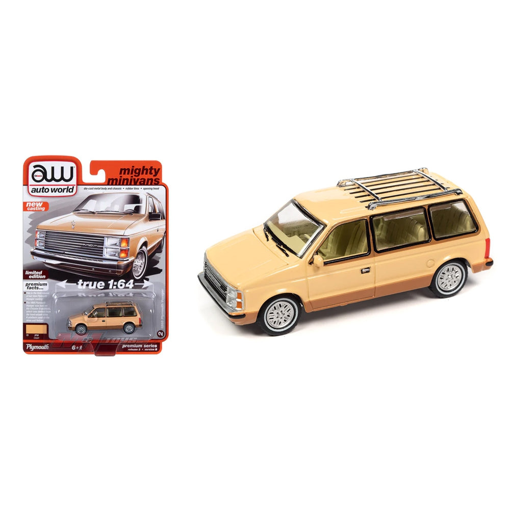 Auto World 1:64 1985 Plymouth Voyager – Cream