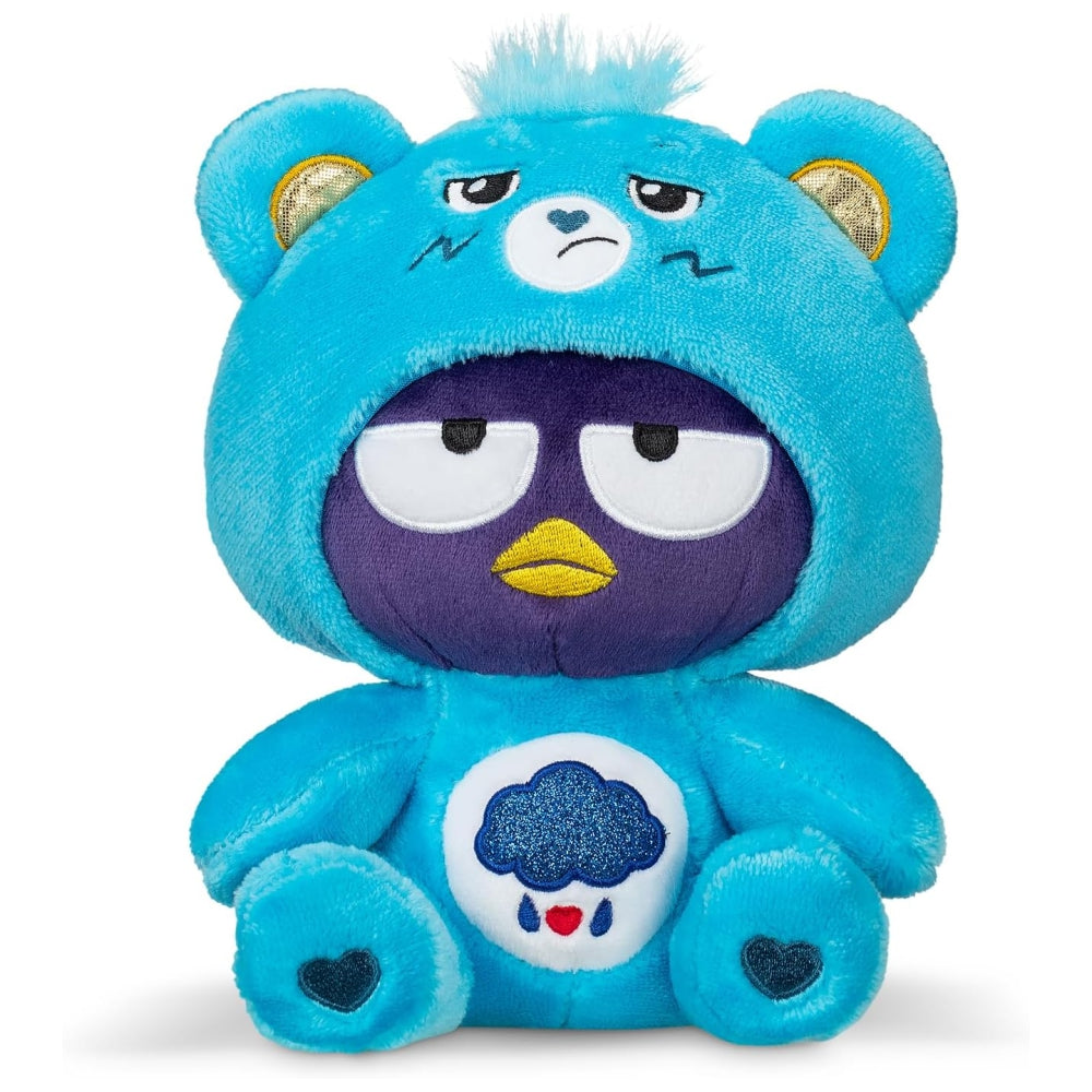 Care Bears x Hello Kitty Badtz-Maru as Grumpy Bear Plush 8” – Fun-Size Soft Stuffed Animal Toy (Ages 4+)