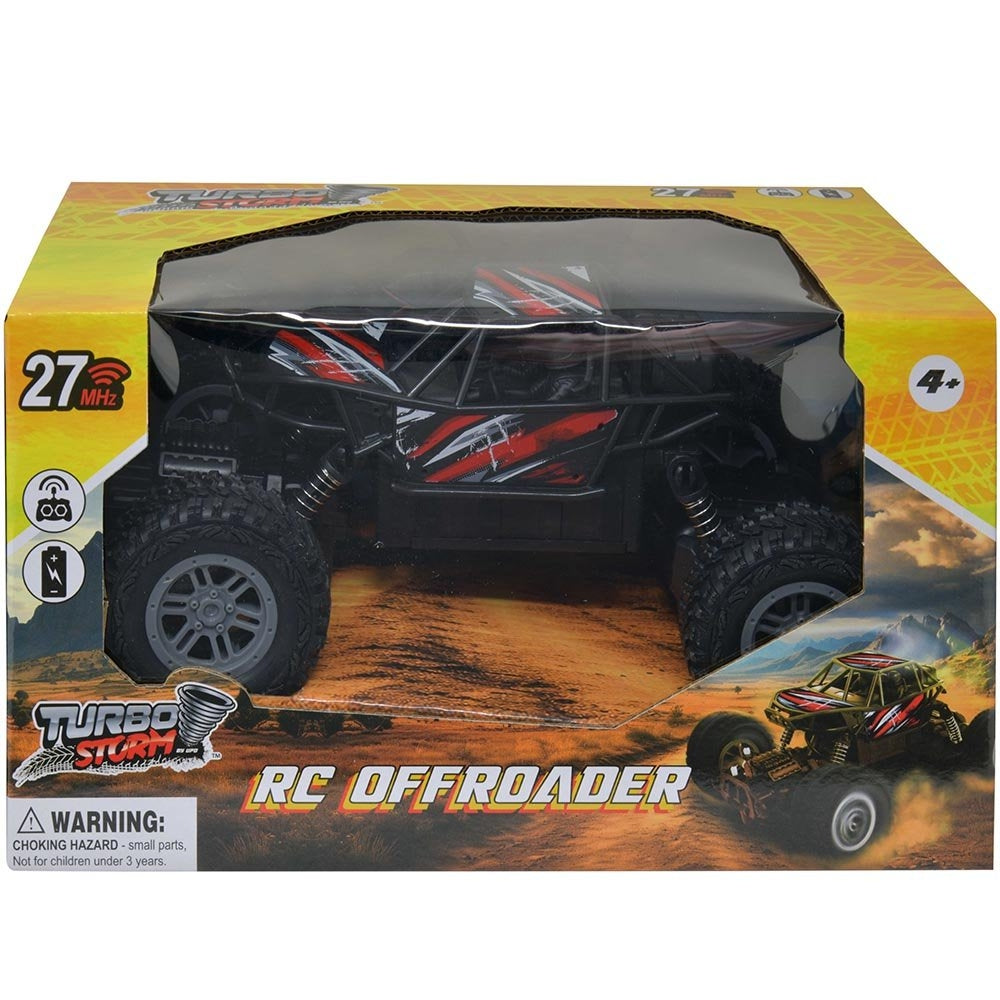 Turbo Storm 1:18 Big Foot RC Offroader Truck — 27MHz Remote Control Vehicle | All-Terrain Tires (Batteries Not Included)