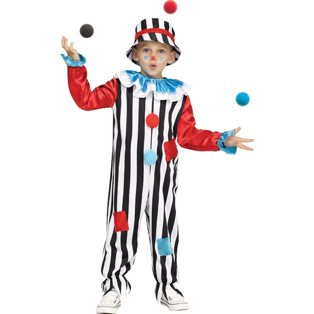 Fun World Carnival Clown Toddler Costume, 3T-4T