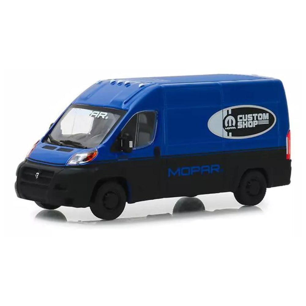 Greenlight 2018 RAM ProMaster 2500 Cargo Van High Roof Blue and Black &quot;MOPAR Custom Shop&quot; 1/43 Diecast Model