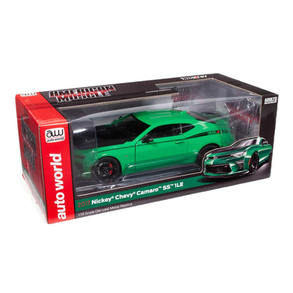 Auto World 1:18 2017 Nickey Chevrolet Camaro SS 1LE – Green