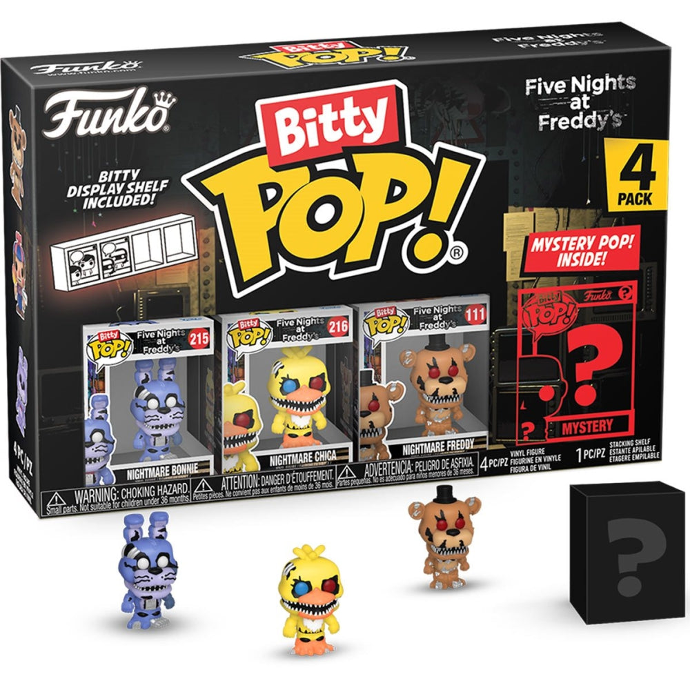 Five Nights at Freddy&#39;s Nightmare Bonnie Funko Bitty Pop! Mini-Figure 4-Pack
