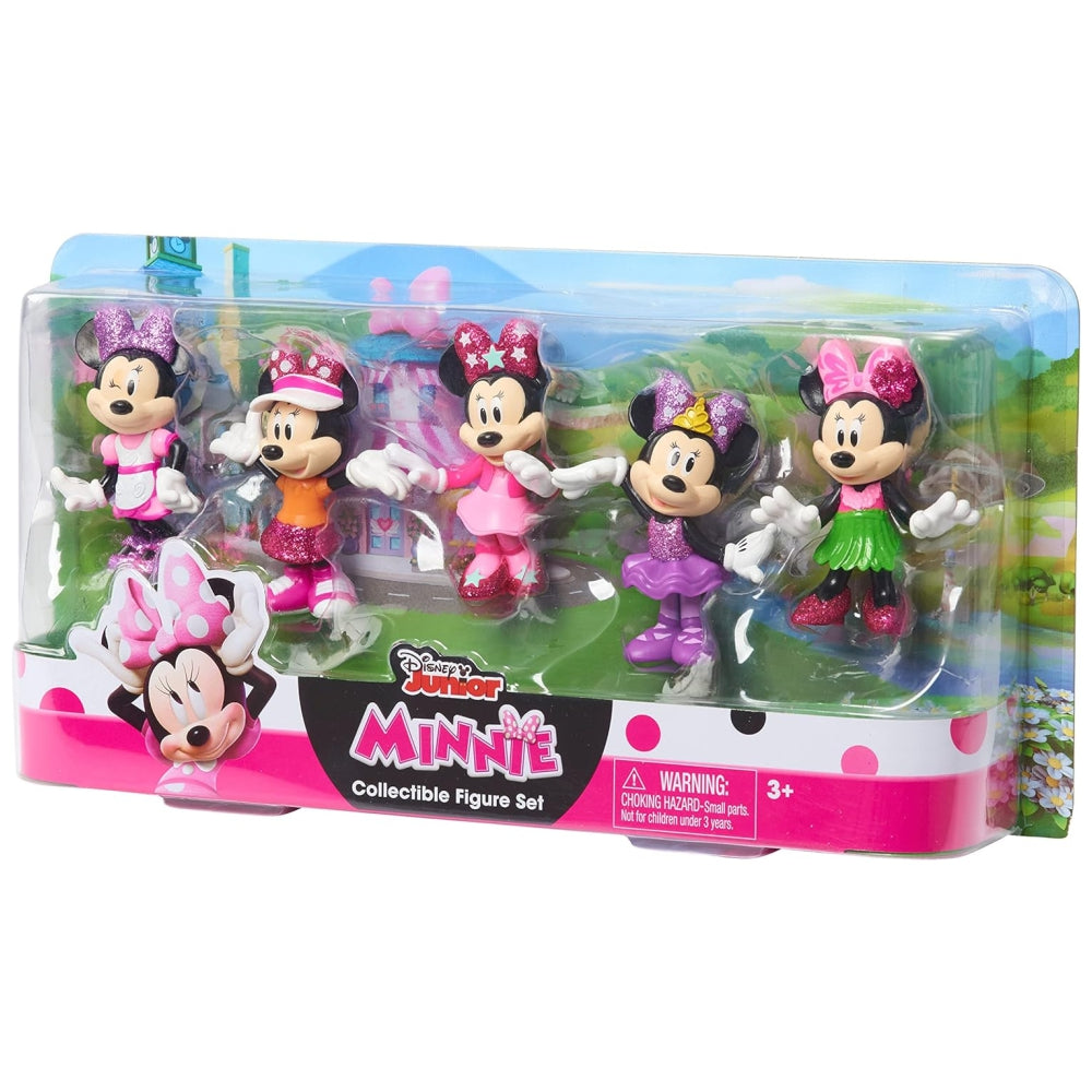 Disney Junior Minnie Mouse 3-inch Collectible Figure Set, 5 Piece Set