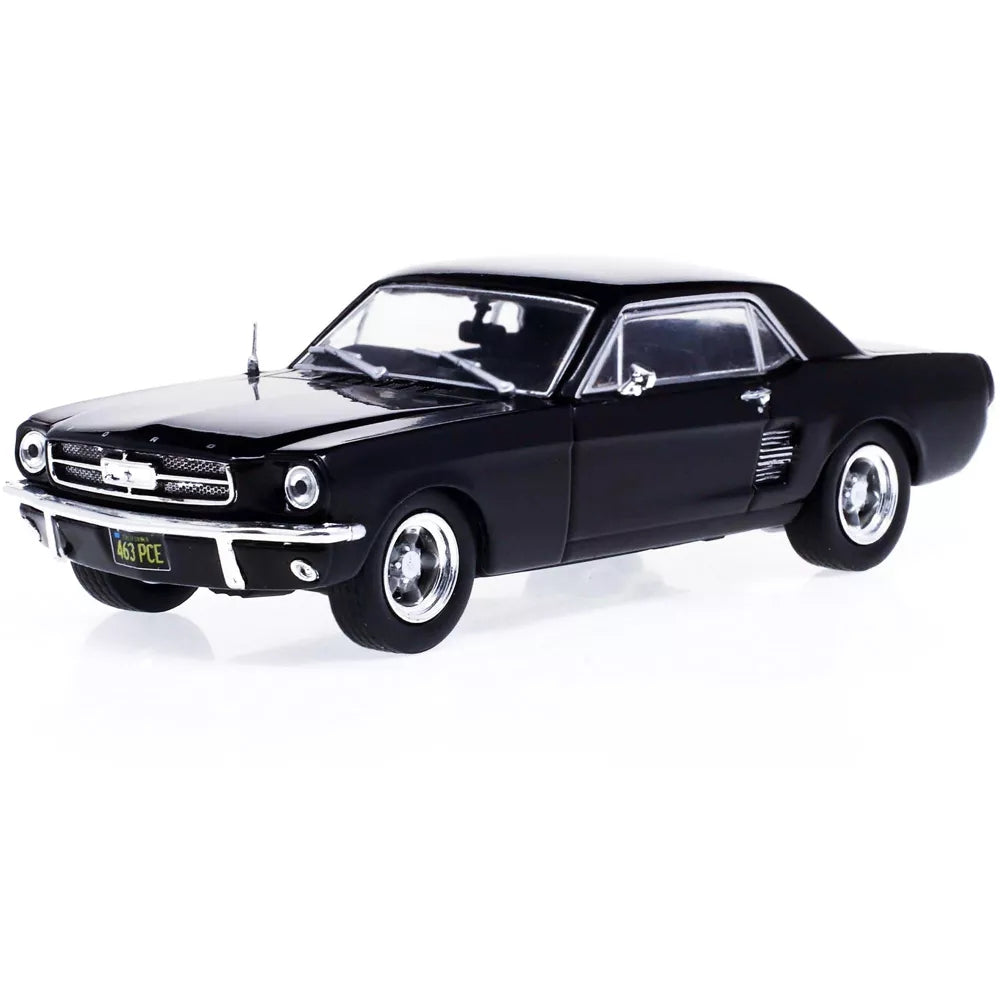 Greenlight 1967 Ford Mustang Coupe Matt Black (Adonis Creed's) "Creed" (2015) Movie 1/43 Diecast Model Car