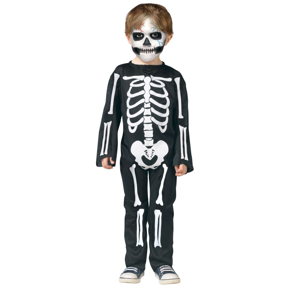 Fun World Scary Skeleton Toddler Costume, 3T-4T