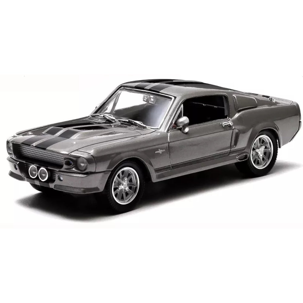 Greenlight 1967 Ford Mustang Custom "Eleanor" Gray Met. w/ Black Stripes "Gone in 60 Seconds" (2000) Movie 1/43 Diecast Model
