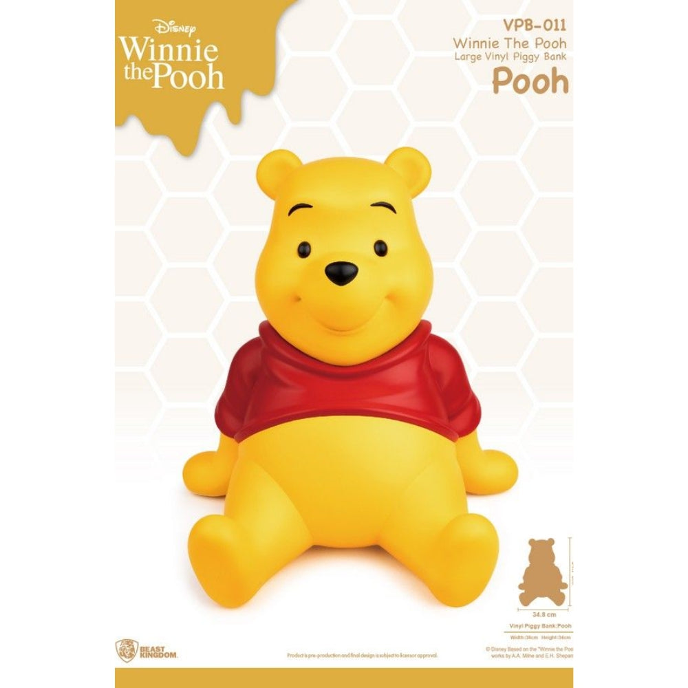 WINNIE THE POOH LARGE VINYL PIGGY BANK POOH