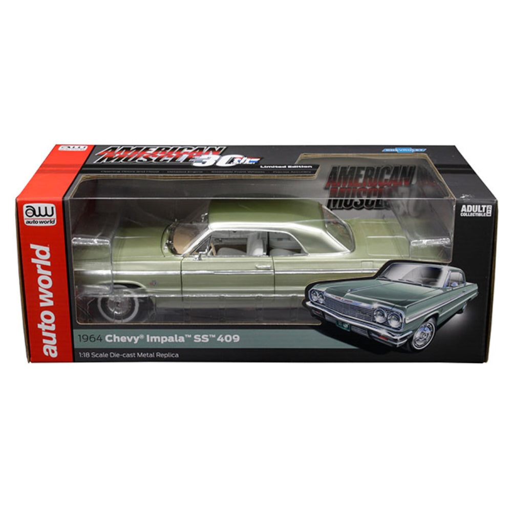 Auto World 1:18 1964 Chevrolet Impala SS 409 (Meadow Green Metallic)