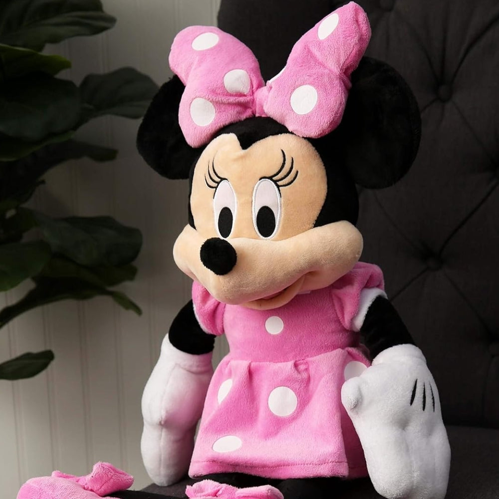 Disney Minnie Mouse Plush Toy – Soft Stuffed Character Doll (Approx. 25")