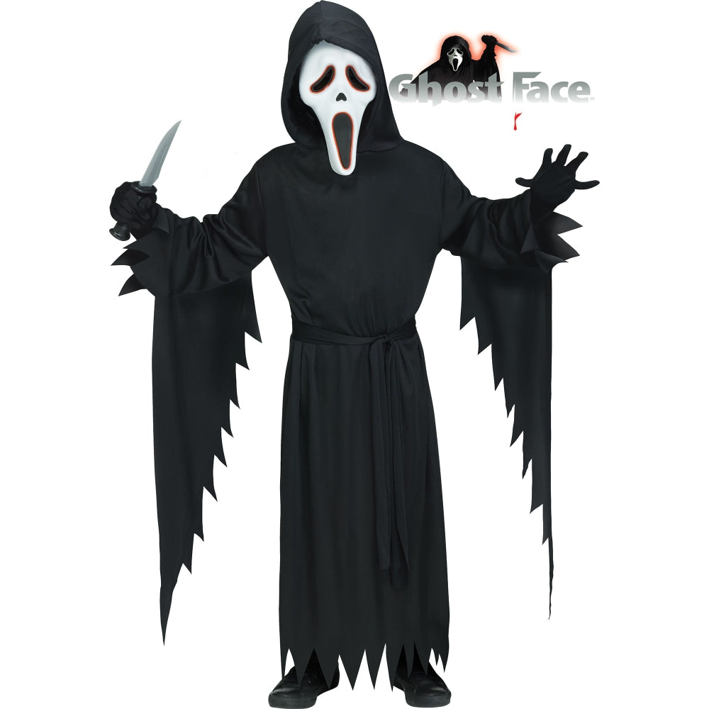 Fun World E.L. Ghost Face Adult Costume, One Size Fits Most