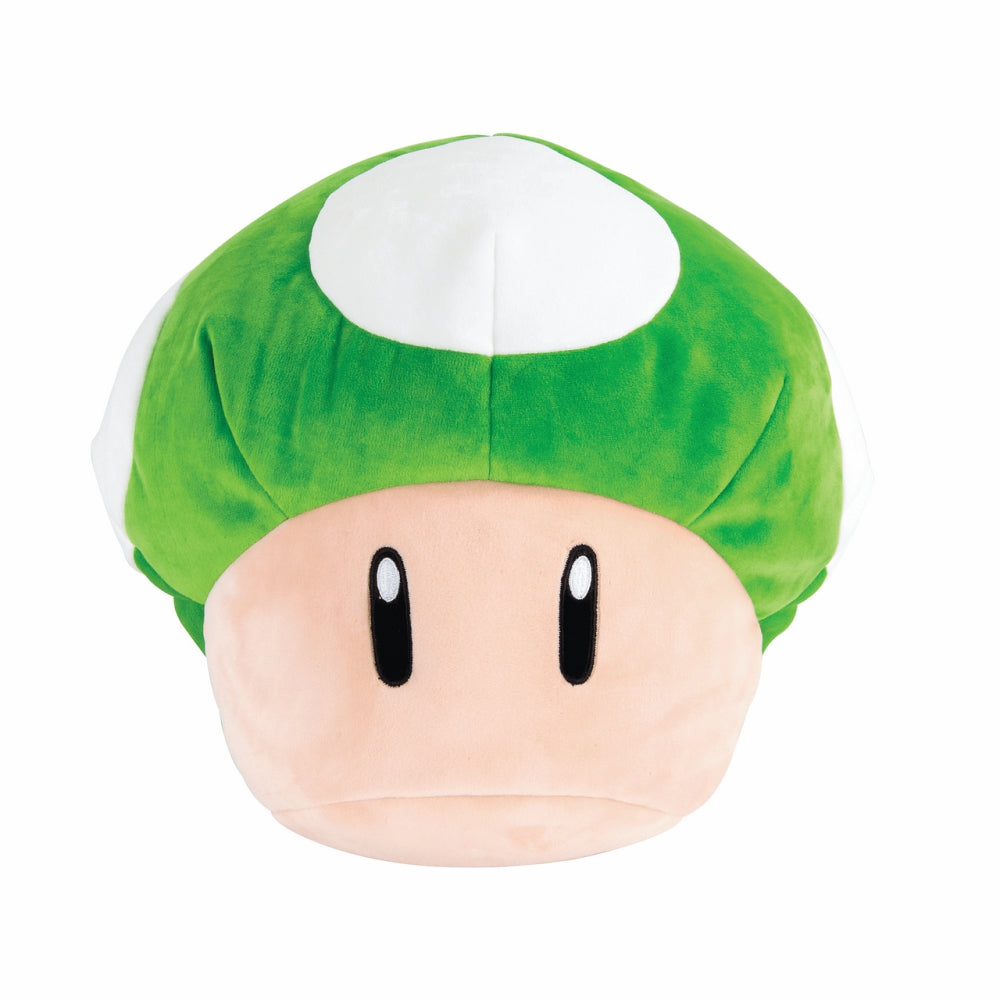 Club Mocchi- Mocchi- Super Mario™ 1-Up Mushroom Mega Plush Toy, 15 inch