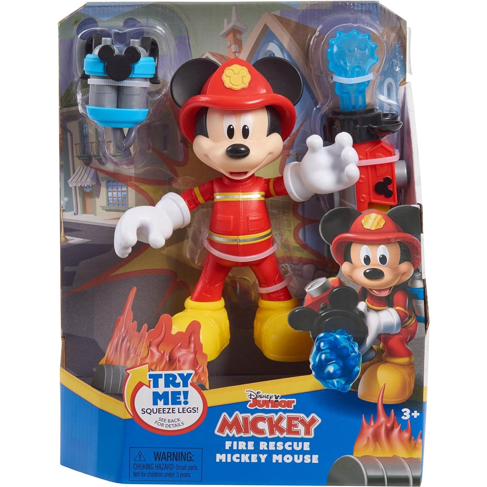Disney Junior Fire Rescue Mickey Mouse Articulated 6-inch Figure and Accessories