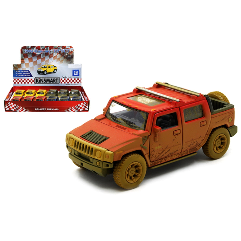 Kinsmart 1:40 2005 Hummer H2 SUT Muddy Version 4.5″