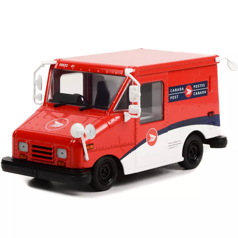 Greenlight Canada Post LLV Long-Life Postal Delivery Vehicle Red and White 1/24 Diecast Model