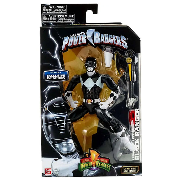 Power Rangers Mighty Morphin Legacy Black Ranger Action Figure ...