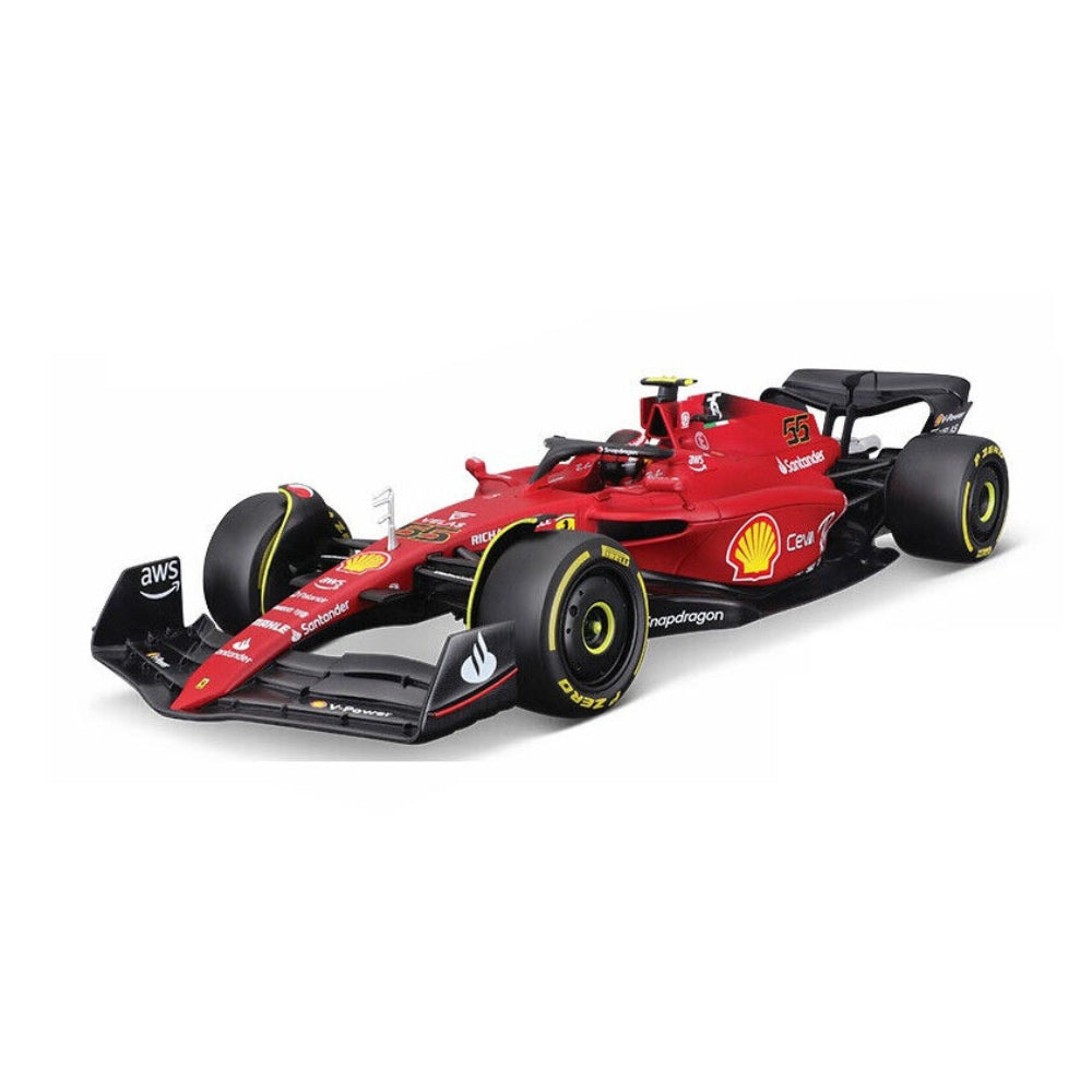 Bburago 1:18 Ferrari Racing F1-75 2022 #55 C. Sainz – Scuderia Ferrari Racing
