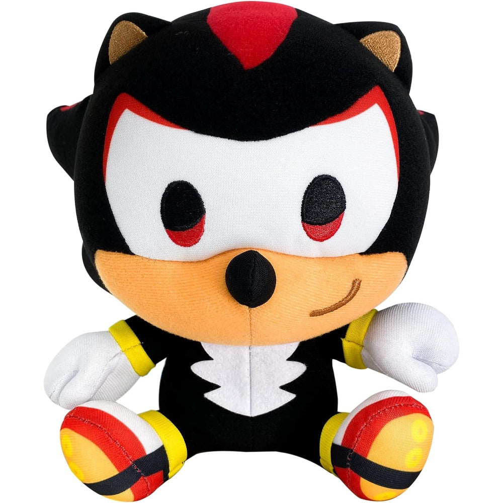 GEE Sonic The Hedgehog - SD Shadow The Hedgehog Sitting Plush 7&quot; H