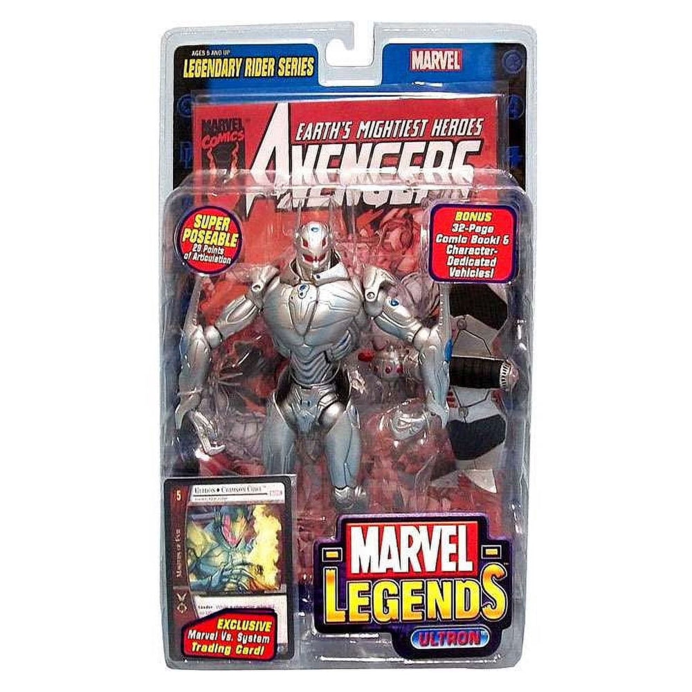 Marvel Legends Series 11 Legendary Riders Ultron Action Figure with Comic Book & Trading Card