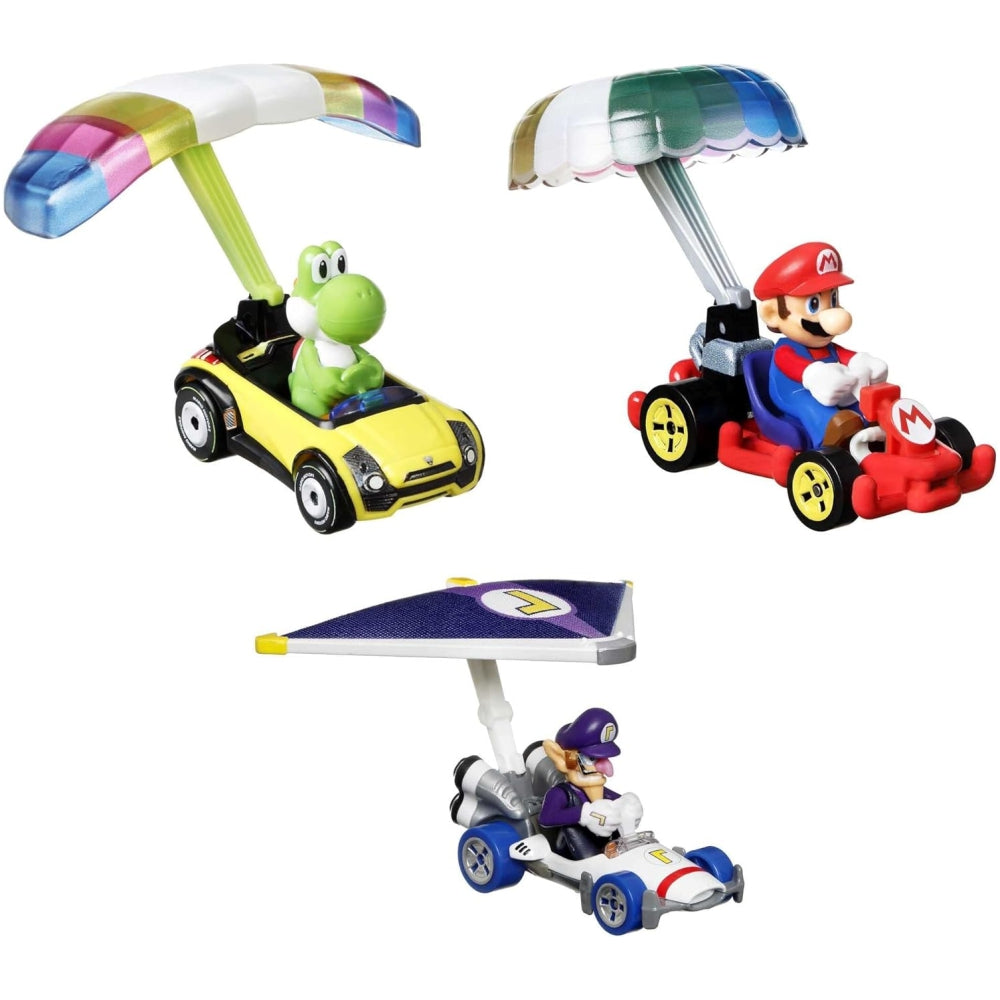 Hot Wheels Super Mario Character Car 3-Packs with 3 Character Cars in 1 Set