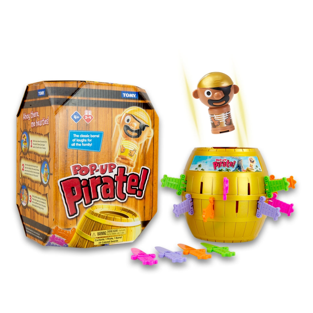 TOMY Games Pop-Up Pirate Kids Game for Ages 4 Years and Up