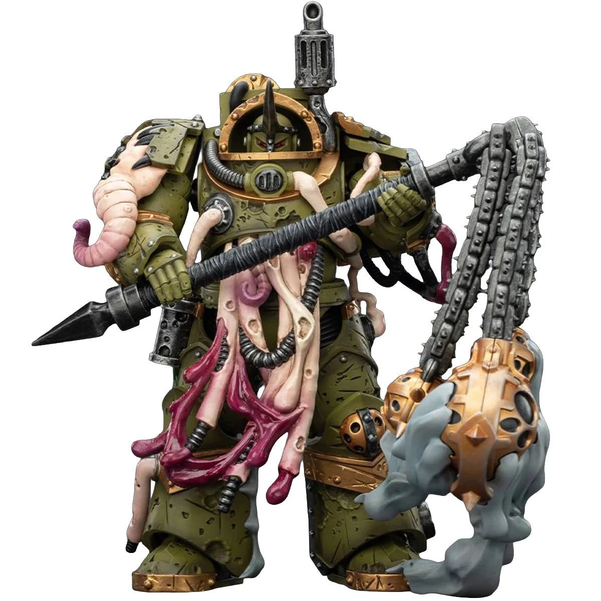 Joy Toy Warhammer 40K Death Guard Blightlord Terminator Action Figure with Flail