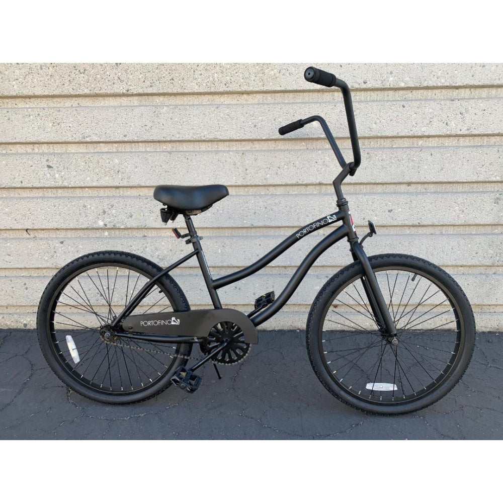 24" Beach Cruiser Portofino Single Speed with HD Spokes Men and Ladies