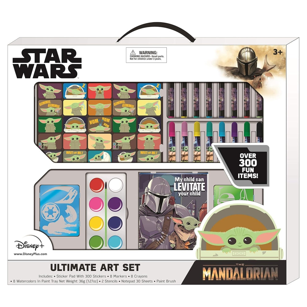 Star Wars The Mandalorian Baby Yoda Mega Art Set – Giant Kids Art & Coloring Kit