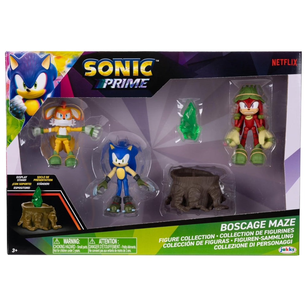 Sonic Prime Bos Cage Maze Figure Set (5-Piece), Ages 3+