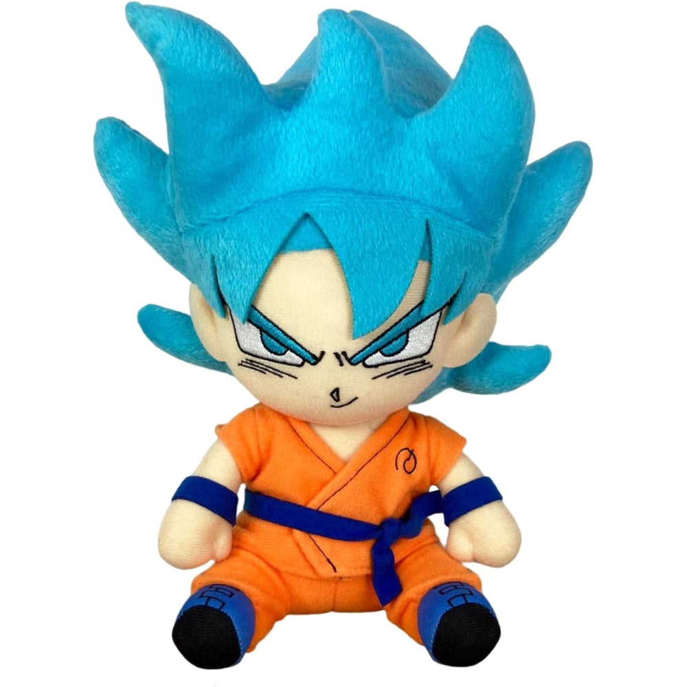 GEE Dragon Ball Super - SSGSS Goku Sitting Pose Plush Multi, 13" H