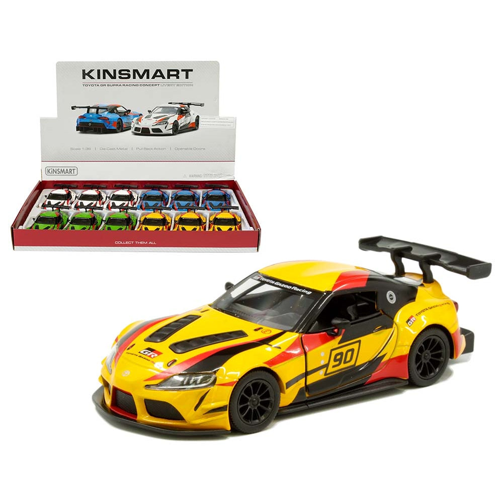 Kinsmart 1:36 Toyota GR Supra Racing Concept Livery Edition 5″