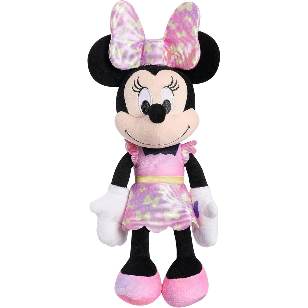Disney Junior Minnie Mouse Fashion Bow Plush â€“ 14â€³ Interactive Lights & Sounds Toy (Assorted)