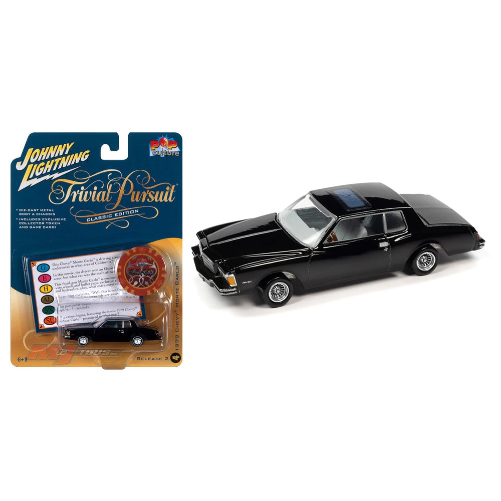 Johnny Lightning 1:64 Trivial Pursuit 1979 Chevrolet Monte Carlo – Gloss Black