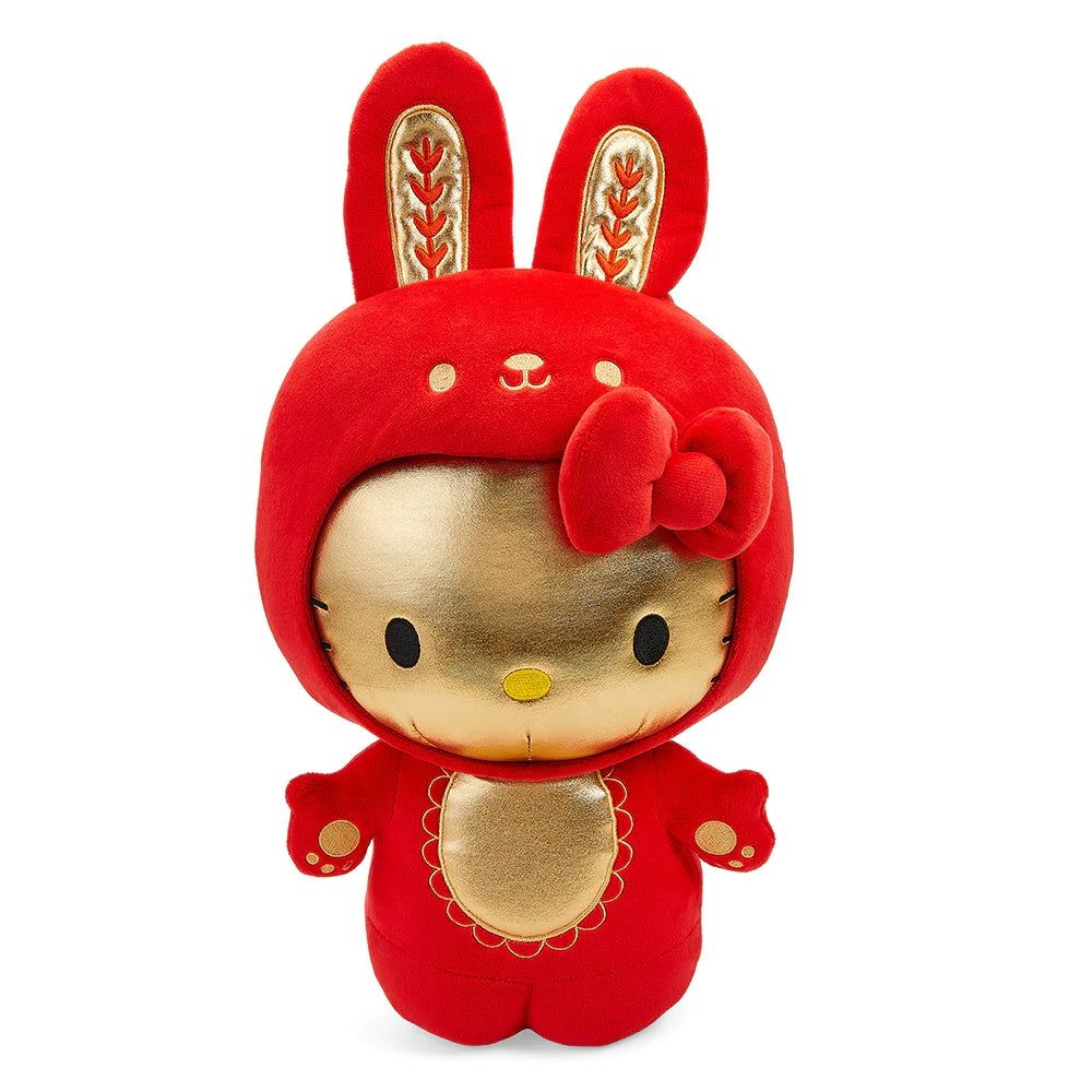 Hello Kitty Year Of The Rabbit 13" Interactive Plush-Red & Gold