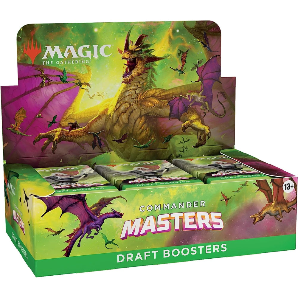 Magic The Gathering Commander Masters Draft Booster Box - 24 Packs (480 Cards)
