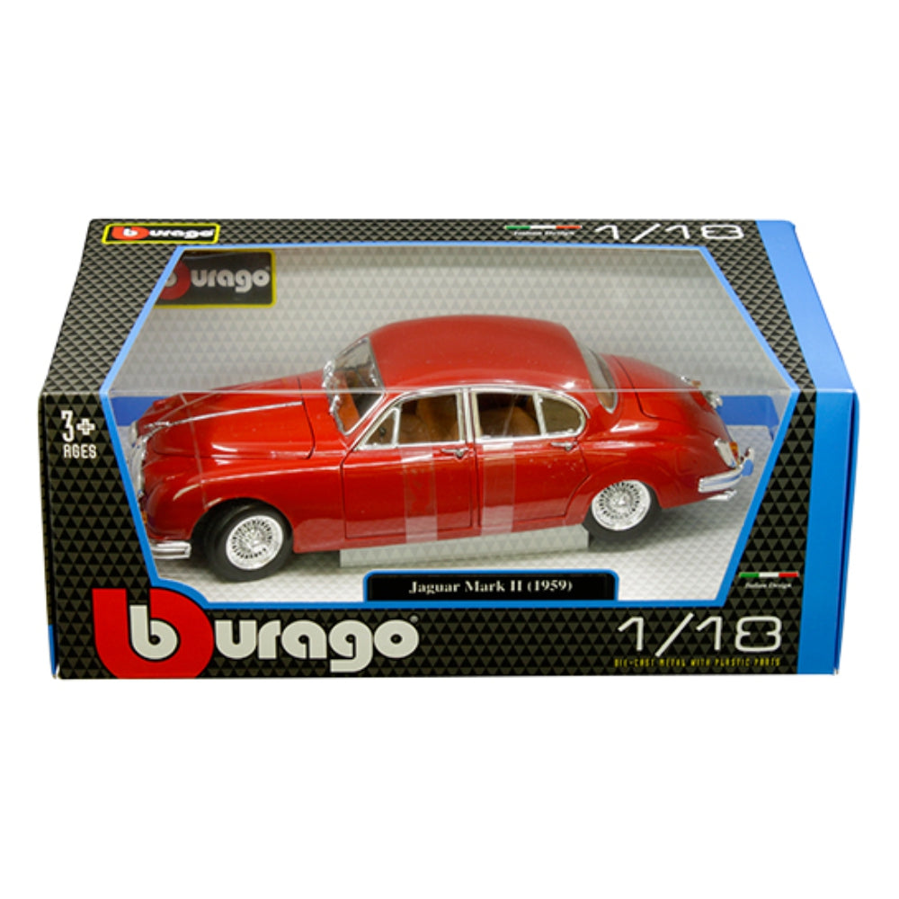 Bburago 1:18 1959 Jaguar Mark II Red