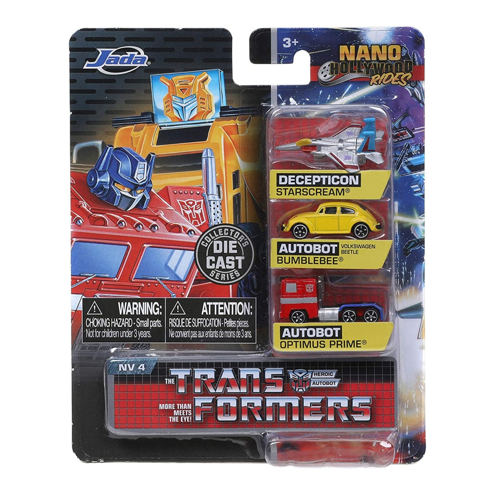 Transformers G1 1.65" Nano 3-Pack Die-cast Cars