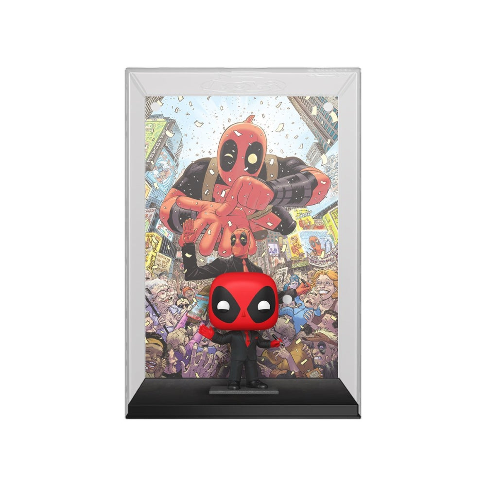 Deadpool (2015) #1 Deadpool in Black Suit Funko Pop! Comic Cover Figure #46 with Case