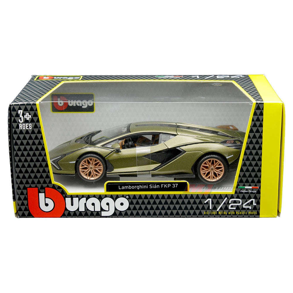 Bburago 1:24 Lamborghini Sián FKP 37 (Matte Green)