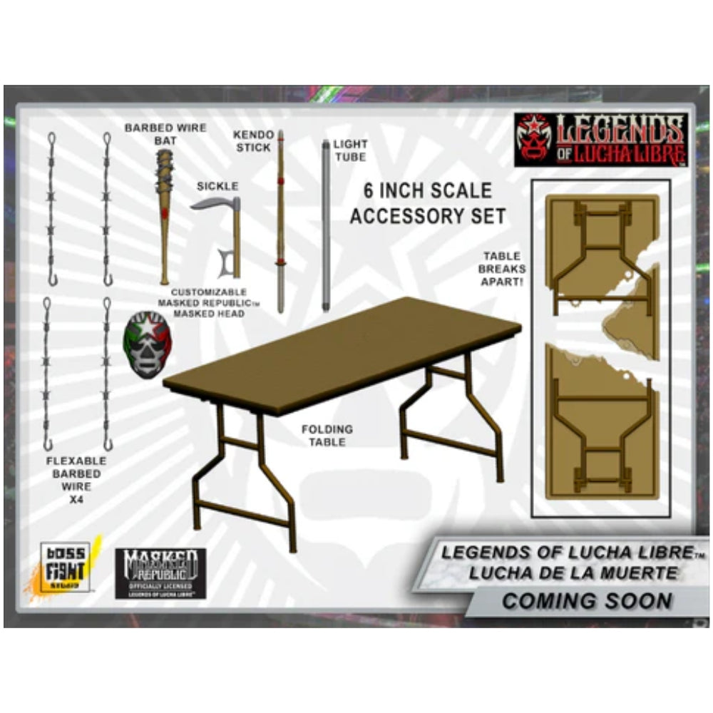 Legends Of Lucha Libre - Premium Action Figure Accessory Set - Lucha De La Muerte