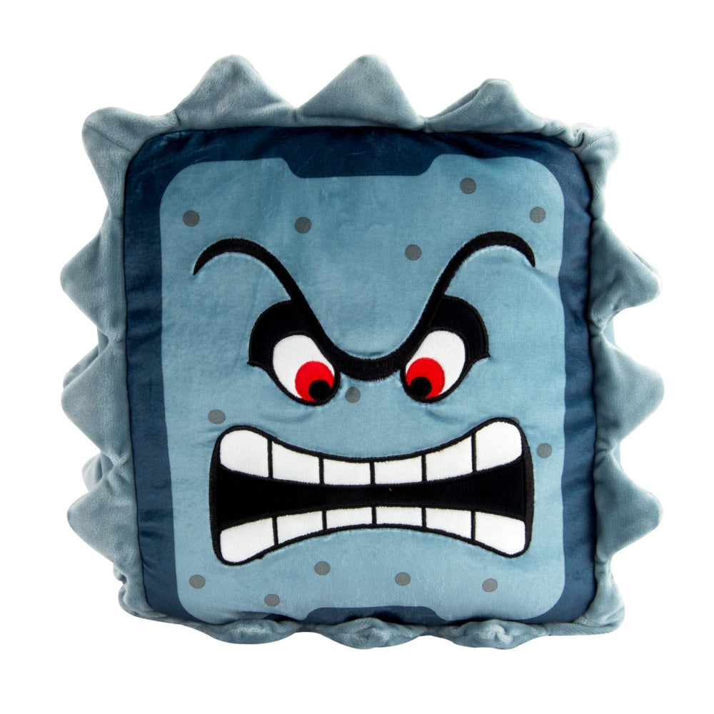 Club Mocchi- Mocchi- Super Mario™ Thwomp Mega Plush Stuffed Toy, 15 inch